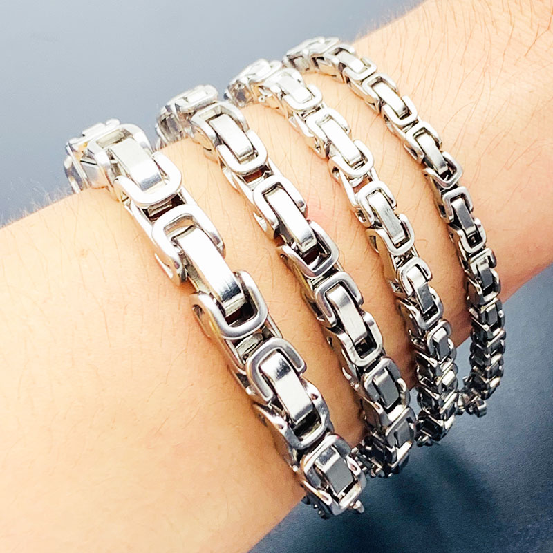 Mens Fashion In 1920 - Mannen Sieraden Armband 316 Rvs Byzantijnse