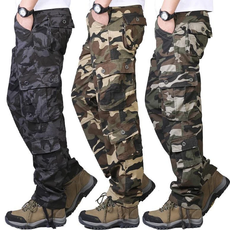 Mens Fashion Camo Pants - Heren camouflage militaire broek heren casual