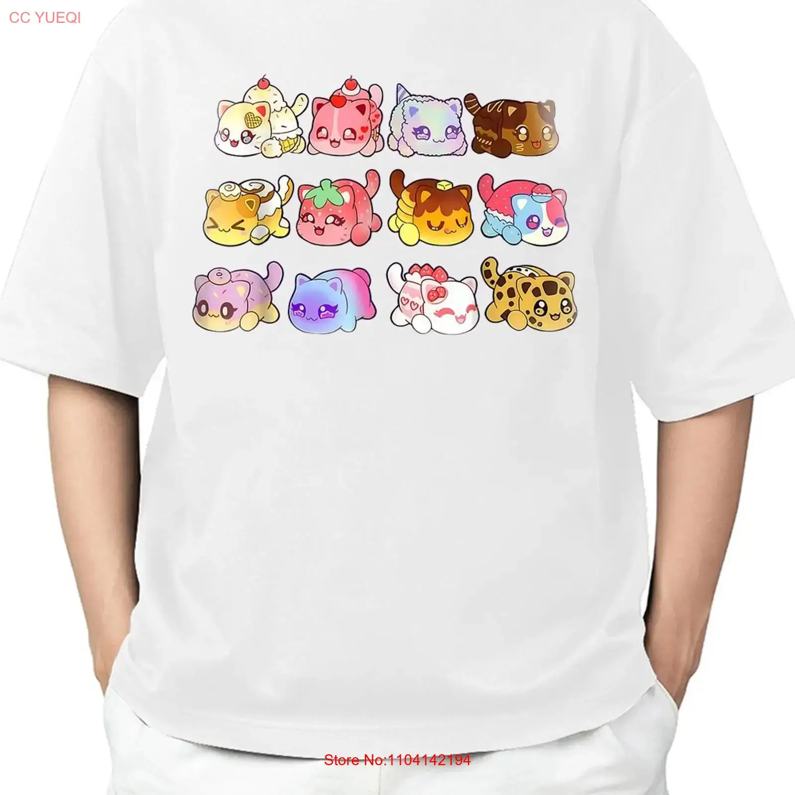 Men'S Fashion Pink Shirt - Meemeow Cats Pluche T-shirt Squishy Roze