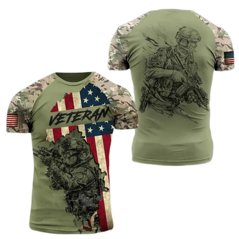 Military Shirt Men - Zomer Nieuw Militair Bedrukt Heren T-Shirt