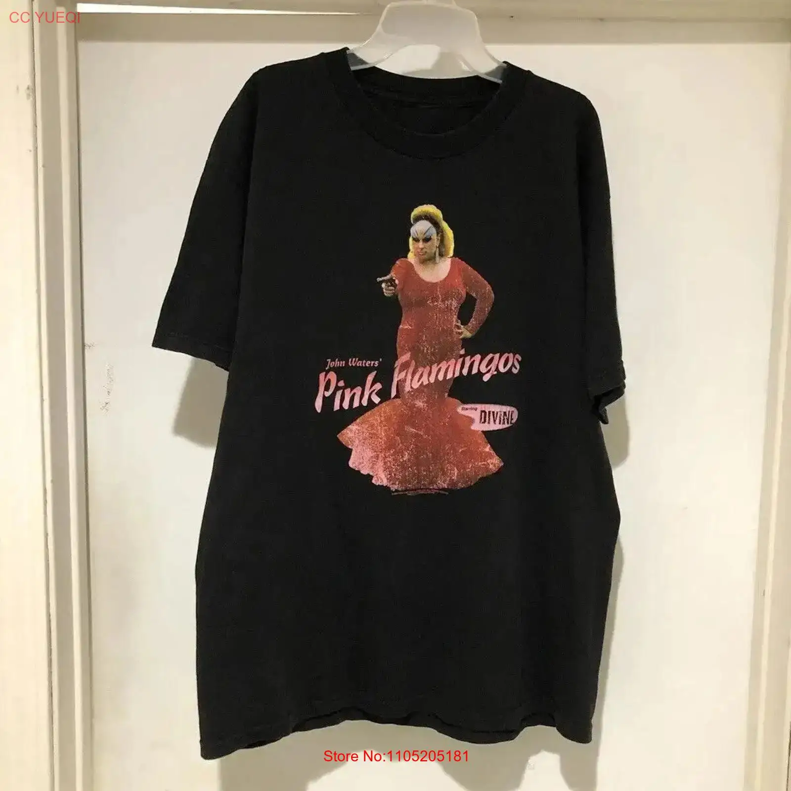 Men'S Fashion Pink Shirt - Vintage jaren '90 John Waters Roze
