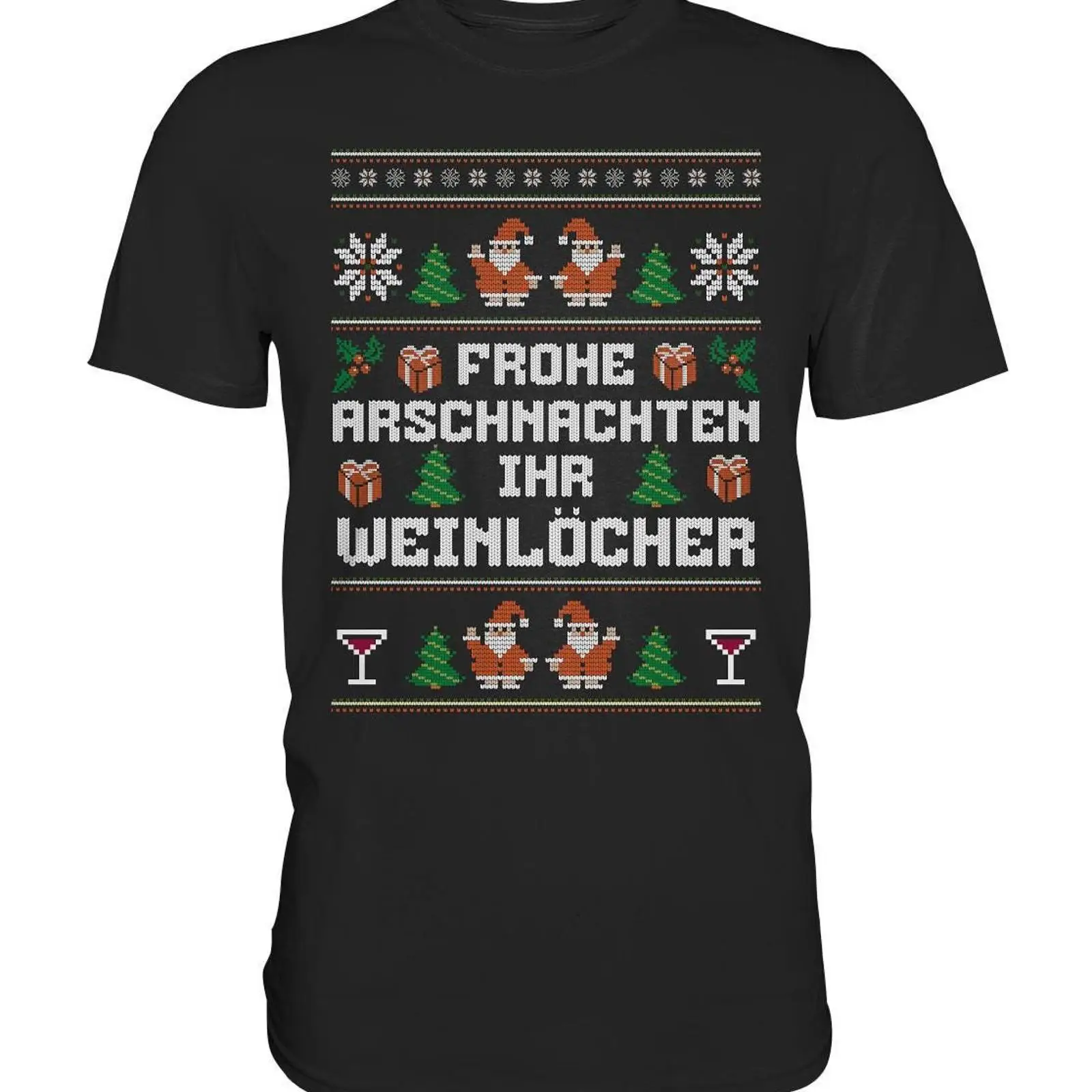Men'S Fashion Outfit Ideas - Vrolijk kerstfeest, je wijnholen, grappige T-shirt,