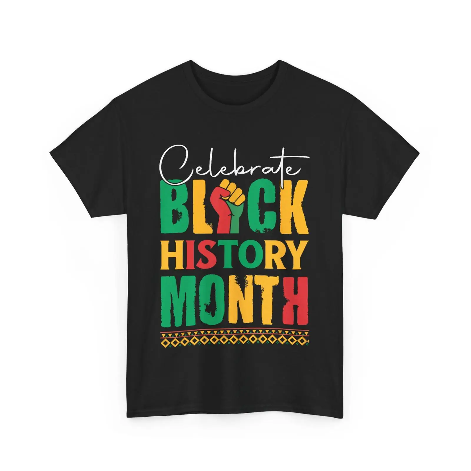 Men'S Fashion History - Vier de Black History Month T-shirt