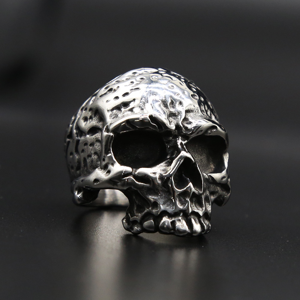 Mens Fashion Store - Gothic 316L Rvs Skull Ring Sieraden