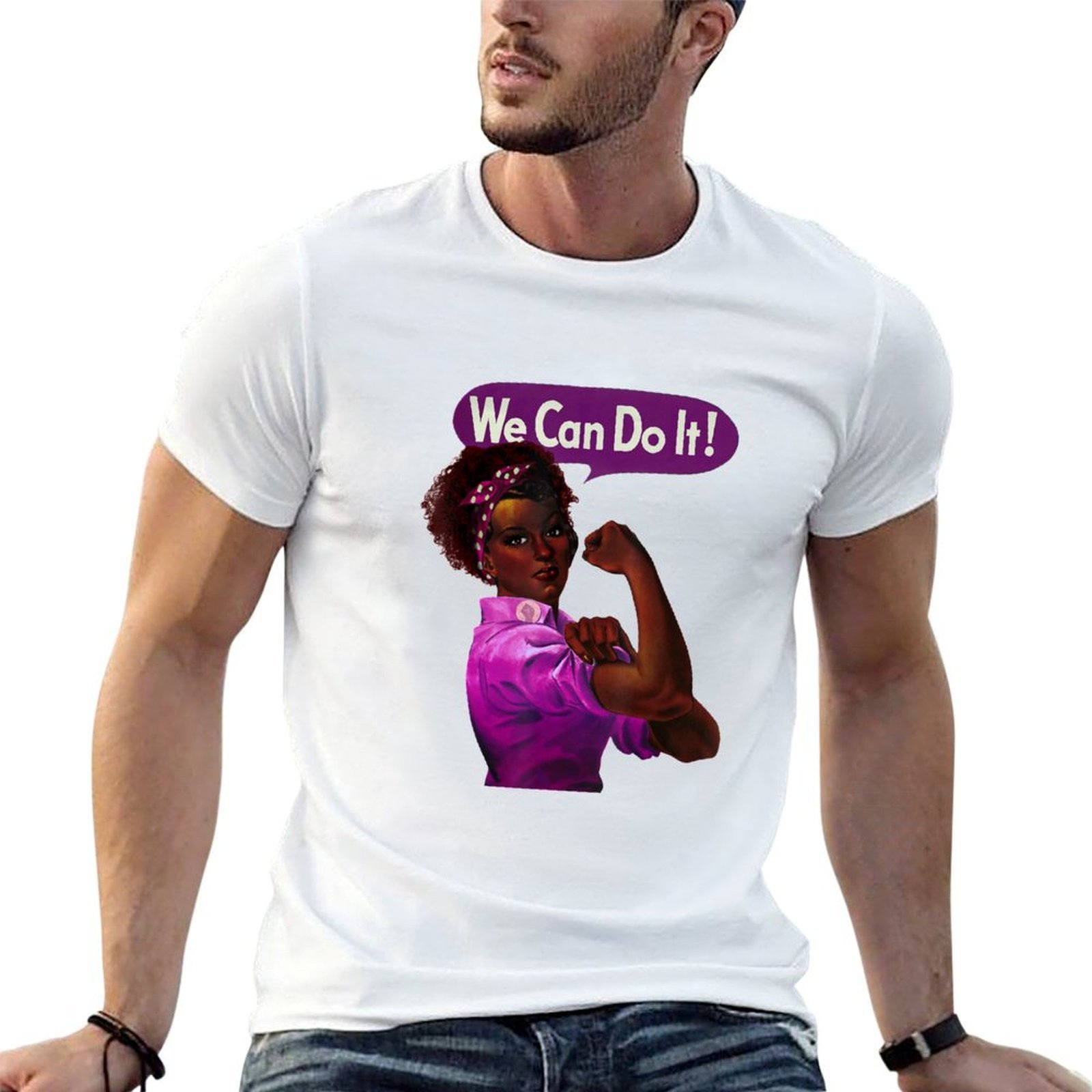 Men'S Fashion History - Rosie the Riveter Black History T-shirt