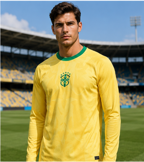 Mens Fashion Trends 2026 - Brazilië 2026 Herdenkingseditie 3D-geprint voetbalshirt met
