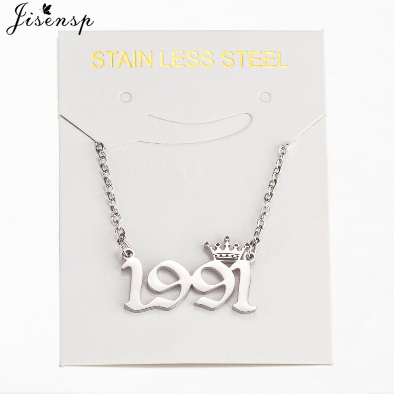 Rvs Kroon Jaar Nummer Kettinge - Men'S Fashion Year 2000 recensie en prijs