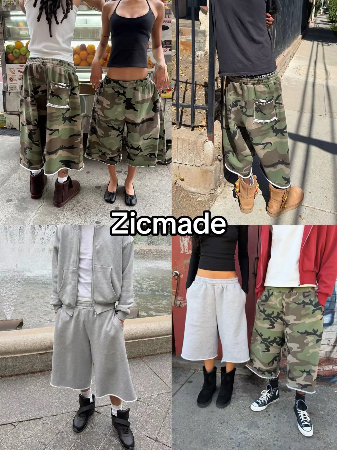 Harajuku Hip Hop Camo Shorts C - Mens Fashion Camo Pants recensie en prijs