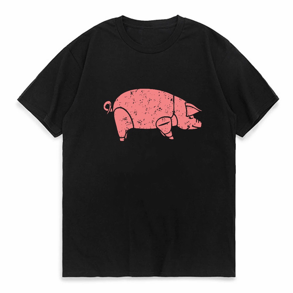 Pig Pink Floyd Dierenprint Gra - Men'S Fashion Pink Shirt recensie en prijs