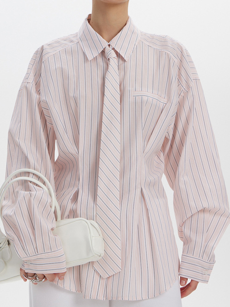 YERMORA Roze Gestreepte Stropd - Men'S Fashion Pink Shirt recensie en prijs