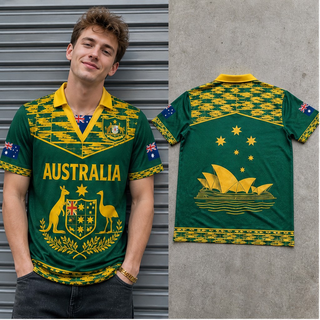 Herenshirt Australië met sierl - Mens Fashion Australia recensie en prijs
