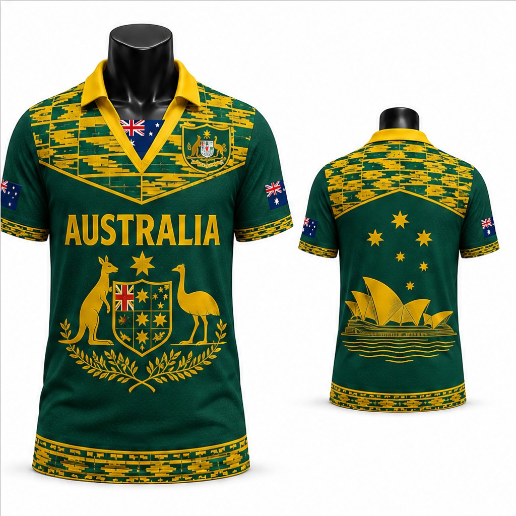 Herenshirt Australië met sierl - Mens Fashion Australia recensie en prijs